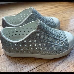 Native Silver Bling Shoes, Toddler size c8